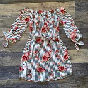 Rue21 Floral Striped Dress